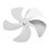 Aluminum Alloy Stove Fan Blade Replacement Silver 5-Blade Circulator 15