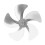 Aluminum Alloy Stove Fan Blade Replacement Silver 5-Blade Circulator 10
