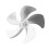 Aluminum Alloy Stove Fan Blade Replacement Silver 5-Blade Circulator 6