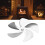 Aluminum Alloy Stove Fan Blade Replacement Silver 5-Blade Circulator 13