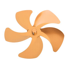Aluminum Alloy Stove Fan Blade Replacement 5-Blade Gold