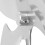 Aluminum Alloy Stove Fan Blade Replacement Silver 5-Blade Circulator 9