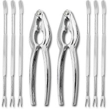 Seafood Cutlery Set with Forks & Lobster Tongsfor Crab Lobster Shellfish