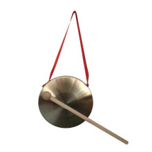 Gong for children with wooden mallet, traditional Chinese instrument for celebrations, 10cm 2025