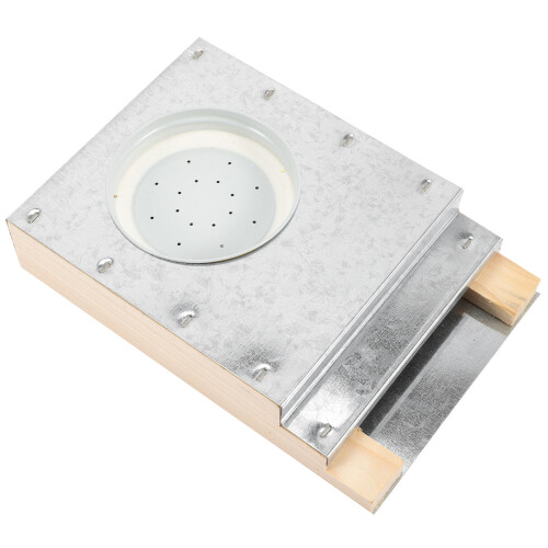 2 Pezzi Alimentatore Per Apicoltura Base In Legno Chiaro 2