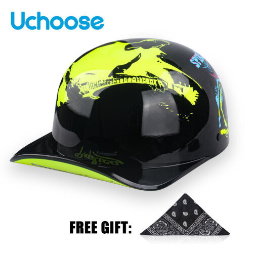 Helmaccessoires Open Face Zomer Retro Motorfiets,XL,Rock