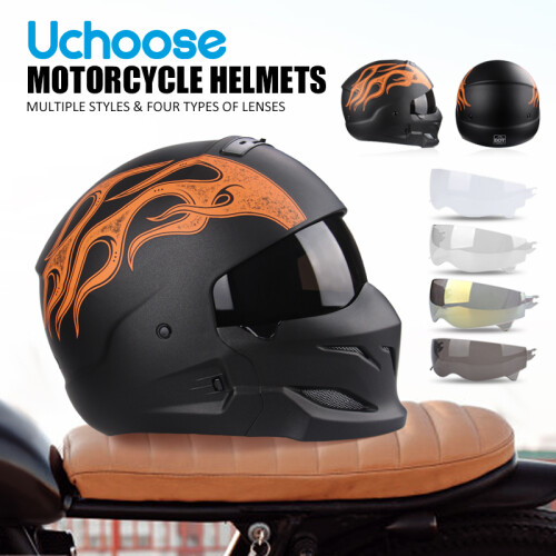 Helmaccessoires Nieuwe Scorpion Helm Retro Motorfiets, L, 2 1
