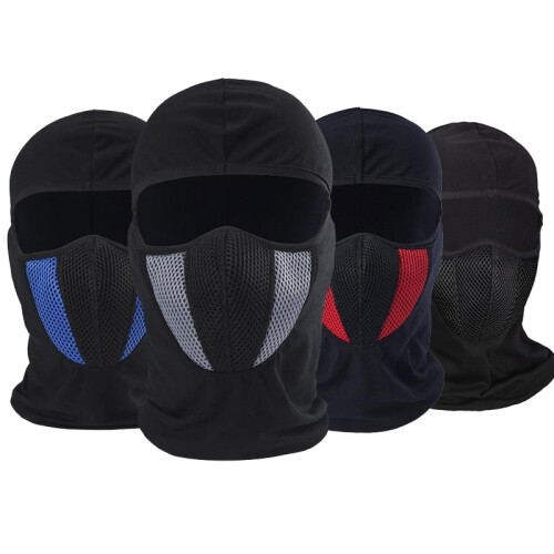 Helmaccessoires Balaclava Motorfiets Volgelaatsmasker, Wit 1