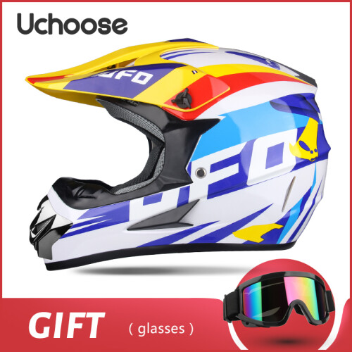 Helmaccessoires Beschermende helm Motocross Motorfiets,S,2 1