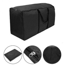 Large Carrying Bag Garden Furniture Cushion Storage Bag Waterproof Black173*76*51CM