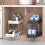 (3) Under Sink Storage Rack- Multi-use Kitchen Organizer with Sliding Drawer, Durable Stainless Steel, Bathroom Vanity Organizer 2
