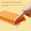 (green) Ice Tray Mold Freezer Silicone Plastic Lid 32 Grids Creative Storage Box Refrigerator 4