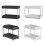 (2) Under Sink Storage Rack- Multi-use Kitchen Organizer with Sliding Drawer, Durable Stainless Steel, Bathroom Vanity Organizer 2