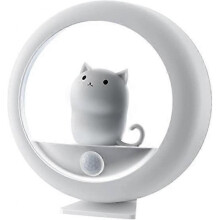 Cartoon kitten rechargeable night light motion sensor LED children's night light bedroom bathroom wall mounted dimmable baby animal magnetic night lig