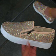 (39, female) Women Glitter Sneakers Shoes 2025