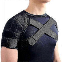 (L) Shoulder pain relief brace for rotator cuff, adjustable double support