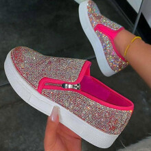 (39, female) Women Glitter Sneakers Shoes 2025
