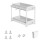 (4) Under Sink Storage Rack- Multi-use Kitchen Organizer with Sliding Drawer, Durable Stainless Steel, Bathroom Vanity Organizer 1