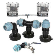 (32mm Elbow Adapter) Ibc Tank Water Pipe Connector Garden Lawn Hose Adapter Home Tap Fitting Tool
