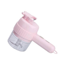(pink) Electric Vegetable Cutter - Handheld Food Slicer with Wireless Operation and Multi-color Options