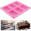 Rectangular Silicone Mold, Set of 2 Rectangular Silicone Soap Molds - with 6 Cavities - for Soap Making, Muffins, Cupcakes, Chocolates, Cookies, Craft 2