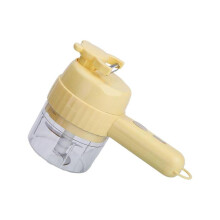 (yellow) Electric Vegetable Cutter - Handheld Food Slicer with Wireless Operation and Multi-color Options