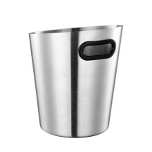 (Silver) Drinkware Storage Bar Supplies Whiskey Freeze Bucket 4L Silver Bars Kitchen Accessories Bevel Party Decoration