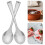 50 Unidades Mini Plateada Desechable Para Postres 10