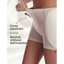 (S, BEIGE) Butt lifting panties for women - Hip pads shapewear boyshort