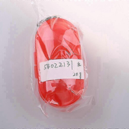 (9 x 4.5cm, Red) Plastic Ping Pong Ball Storage Case with Red Container Box, 1