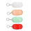 (9 x 4.5cm, Red) Plastic Ping Pong Ball Storage Case with Red Container Box, 4