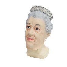 Queen Elizabeth Celebrity 90TH Birthday Fancy Dress Face Mask Hen Party girls, mask, Halloween party decoration queen latex mask stage performance pro