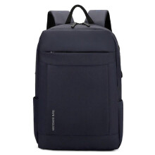 (Deep Blue) Multiple Pockets Large Capacity Backpack for Organized Travel School and Work Essential Water Reistant Laptop Daypack Gray
