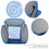 GP2220 Blaues faltbares Golfnetz, Pitching, 15