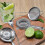 3Stk Cocktailshaker Chic Barzubehör (Silber) 6