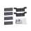 (B) Double Y Axes Linear Rails Guide Upgraded Kit with Fixing Plate Bracket MGN9H Linear Rails For Neptune3/3Pro 3D Printer 1