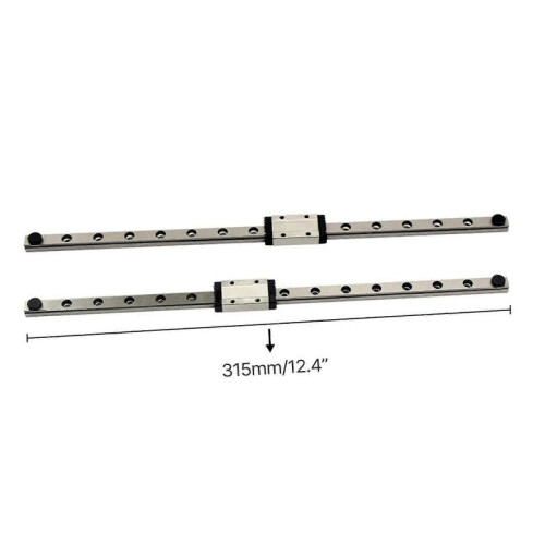 (B) Double Y Axes Linear Rails Guide Upgraded Kit with Fixing Plate Bracket MGN9H Linear Rails For Neptune3/3Pro 3D Printer 2