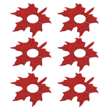 6Pcs Thanksgiving Wine Glass Ring Nonwoven Cup Decoration