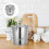 Stainless Steel Storage Container Sealed Storage Silver 1pcs 11