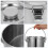 Stainless Steel Storage Container Sealed Storage Silver 1pcs 9