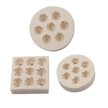 (Grey) 3PCS DIY Baking Molds Mini Buttercream Protein Candy Silicone Molds Cake Mousse Chocolate Fondant Sugar Molds Pink