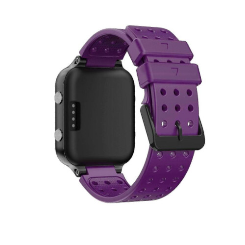 (Purple) Durable Silicone Replacement Watch Band for Garmin Approach S20/FG05, Monochrome Strap 1