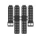 (black) Durable Silicone Replacement Watch Band for Garmin Approach S20/FG05, Monochrome Strap 2