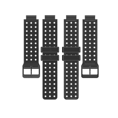 (black) Durable Silicone Replacement Watch Band for Garmin Approach S20/FG05, Monochrome Strap 1