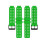 (green) Durable Silicone Replacement Watch Band for Garmin Approach S20/FG05, Monochrome Strap 2