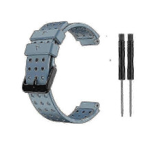 (gray) Durable Silicone Replacement Watch Band for Garmin Approach S20/FG05, Monochrome Strap