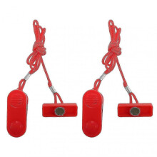 2PCS Universal Treadmill Magnetic Safety Lock, Emergency Stop Switch with Start Key & Wire Clip