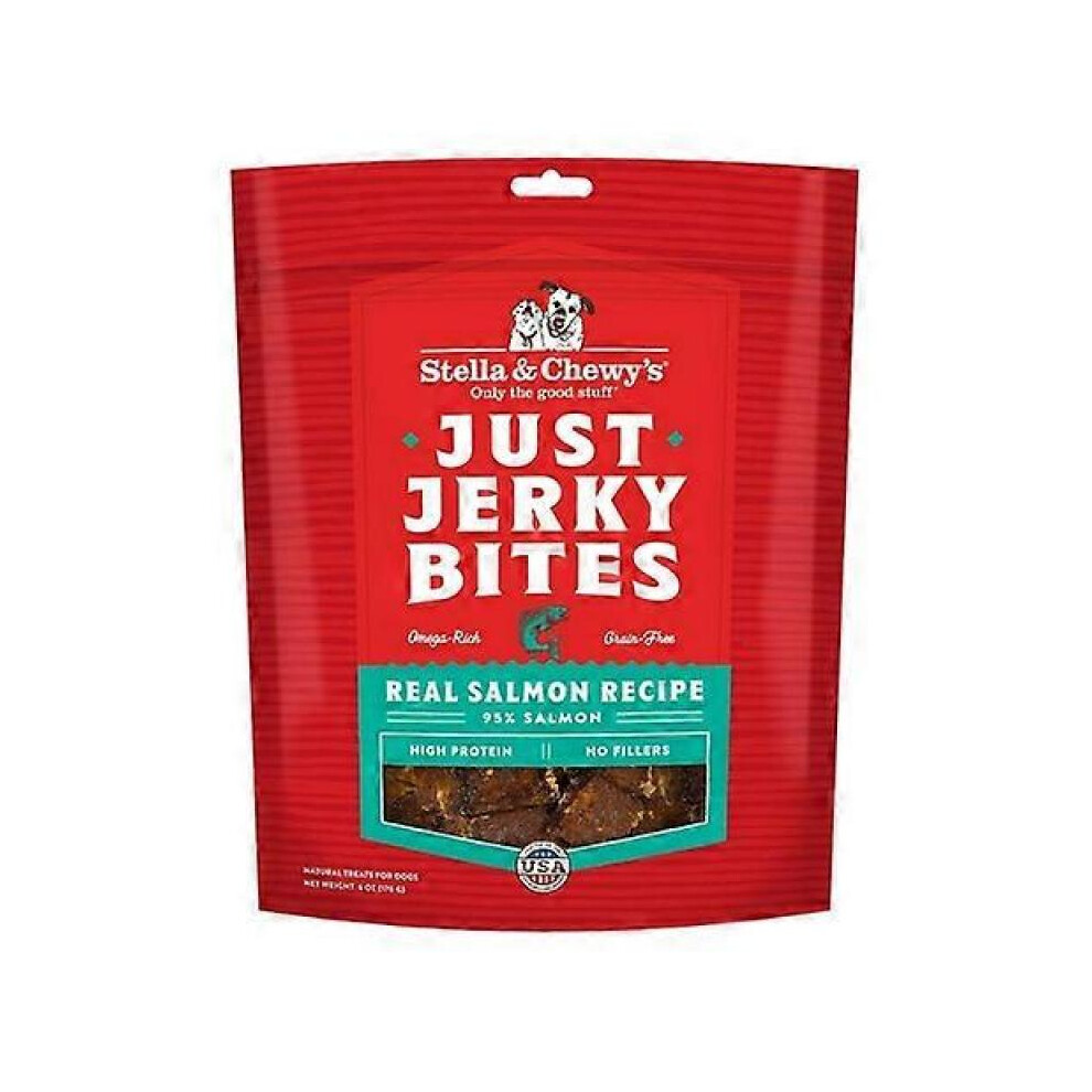 Stella & Chewy's Just Jerky Bites Real Salmon Recipe Dog Treats, 6 Oz