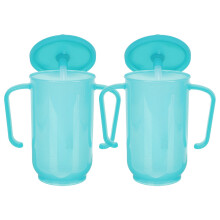 2 Stuks Volwassen Sippy Cups Met Rietje Kunststof Beker Met Handvat