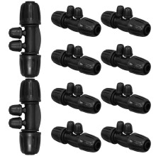 10St Drip Irrigation Fittings 4- Schnellverbinder Gartenbewässerung